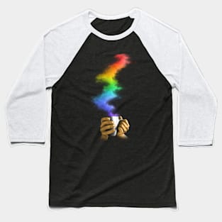 Cup with fables rainbow steam Baseball T-Shirt